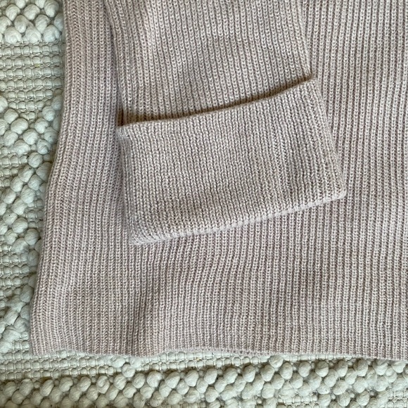 Tobi Sweater Dress | Blushy-Nude Knit Sweater Dress with Bell Sleeves - Picture 4 of 5